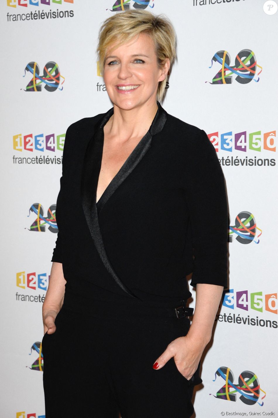 Céline Géraud au photocall de France Télévisions, pour la présentation de la nouvelle dynamique 2016-2017, à Paris, le 29 juin 2016. © Guirec Coadic/Bestimage