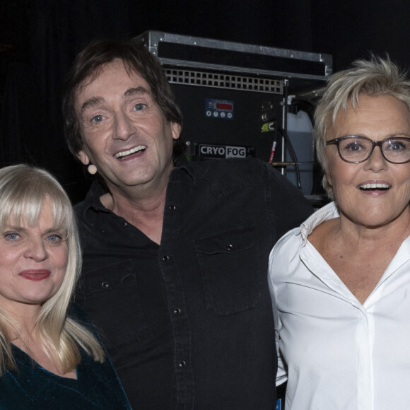 Exclusif - Isabelle Nanty, Pierre Palmade, Muriel Robin et Isabelle Mergault - Surprises - Backstage de l'enregistrement de l'émission "La Chanson secrète 5", qui sera diffusée le 11 janvier 2020 sur TF1, à Paris. Le 17 décembre 2019 © Gaffiot-Perusseau / Bestimage 