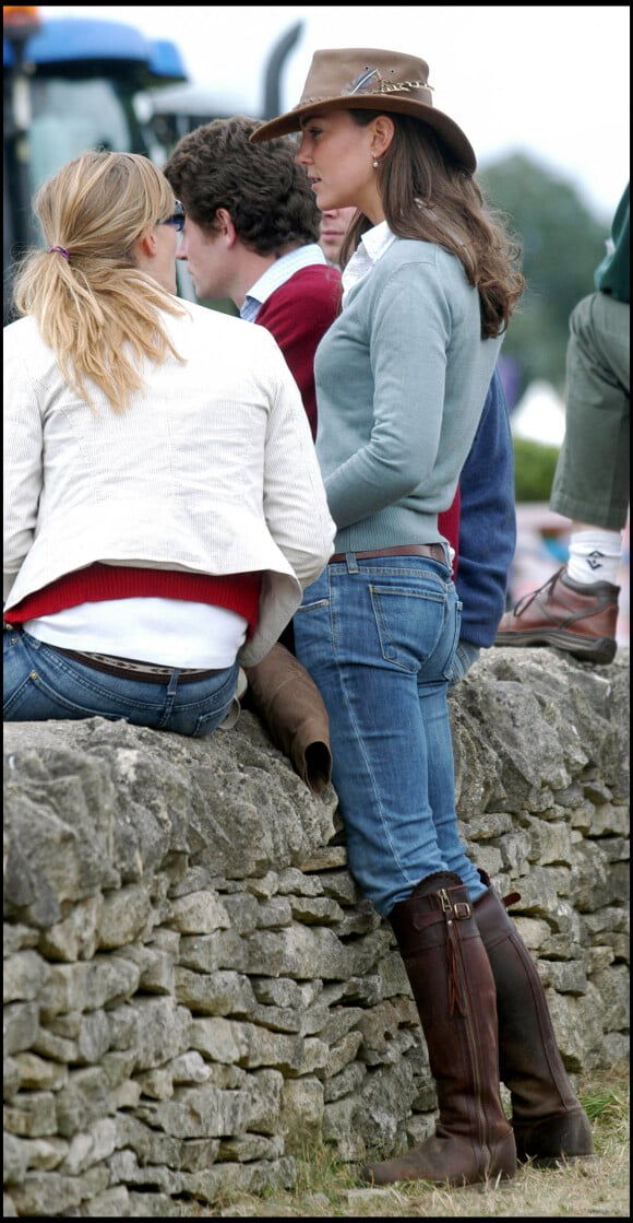 Kate Middleton et sa paire de bottes Penelope Chilvers lors d'un festival à Gatcombe Park, en 2005.