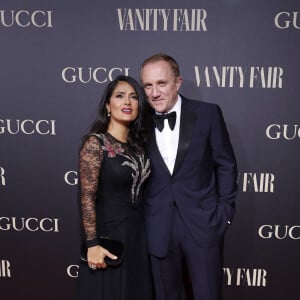 Salma Hayek et son mari François-Henri Pinault à la soirée "Vanity Fair Awards" à Madrid, le 26 septembre 2018.