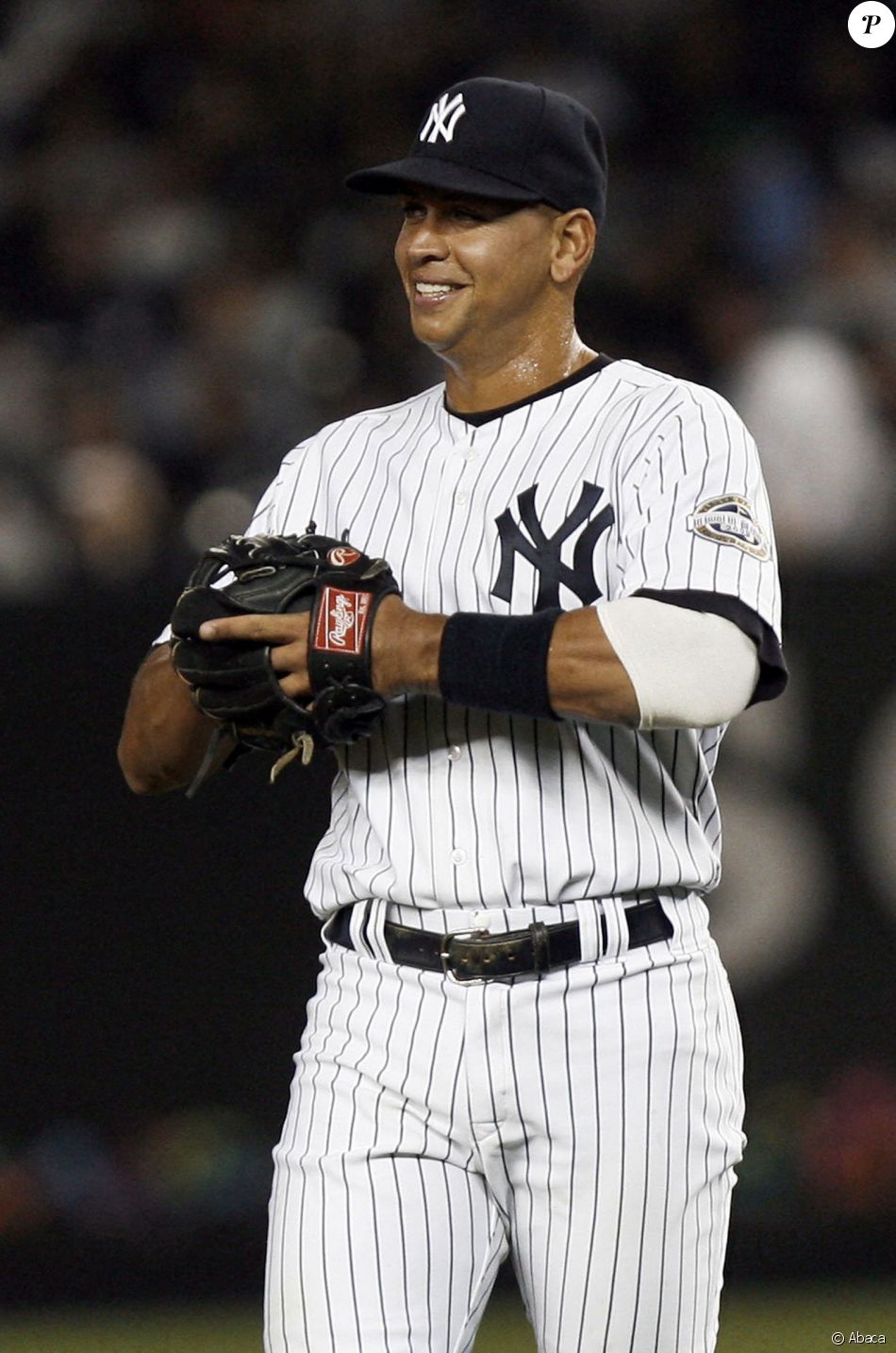 Alex Rodriguez sous le maillot des New York Yankees au Yankee Stadium. New York, le 2 juin 2009.