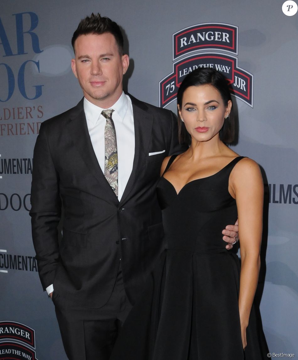 Channing Tatum et Jenna Dewan Tatum à l'avant-première du film "War Dog: A Soldier's Best Friend" à Los Angeles, le 6 novembre 2017.