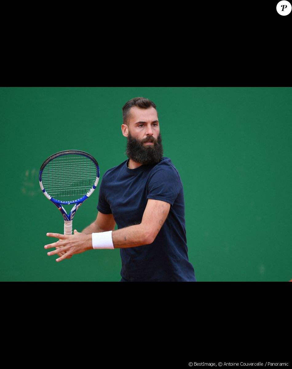 Benoît Paire lors du tournoi de tennis Rolex Monte Carlo Masters 2021 le 11 avril 2021. © Antoine Couvercelle / Panoramic / Bestimage
