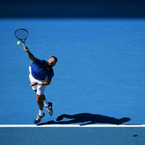 Benoît Paire - Les champions de tennis s'affrontent lors de l'Open d'Australie à Melbourne (8 - 21 février 2021), le 1er février 2021. © Antoine Couvercelle / Panoramic / Bestimage