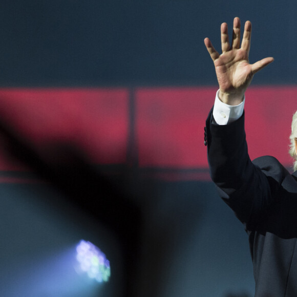 Michel Sardou - Dernière date de son spectacle "La dernière danse" à la Seine Musicale à Boulogne-Billancourt, le 11 avril 2018. © Pierre Perusseau/Bestimage