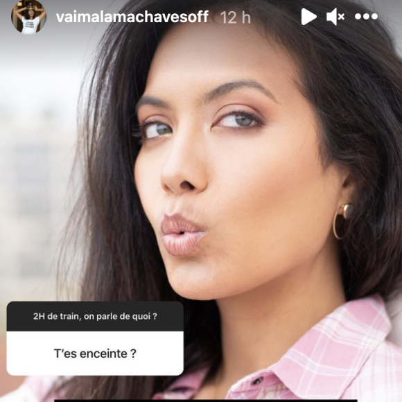 Vaimalama Chaves (Miss France 2019) soupçonnée d'être enceinte, répond cash à un internaute sur Instagram.