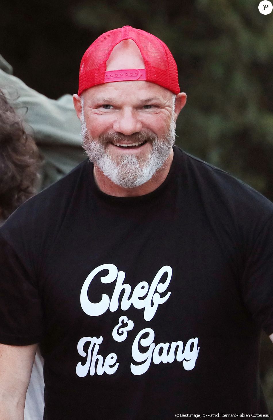 Le grand chef cuisinier et présentateur télé Philippe Etchebest et son groupe de Rock "The Chef and the gang" donnent un concert d'été sur la scène d'un théâtre en plein air, à Pessac près de Bordeaux. Le 23 Juillet 2020. © Patrick Bernard-Fabien Cottereau / Bestimage
