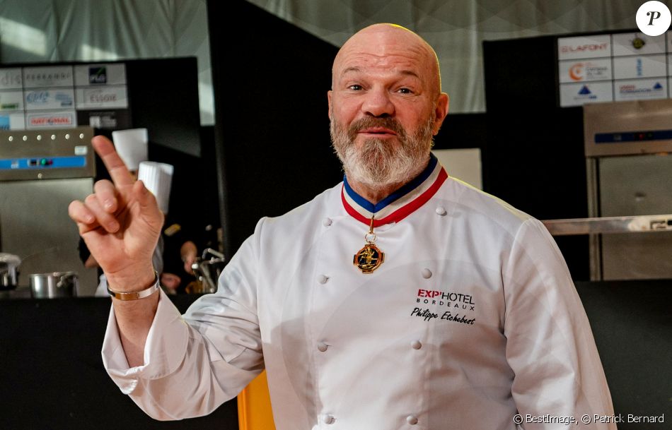 Philippe Etchebest préside le salon français de la restauration "Expotel" à Bordeaux. Il dirige aussi la journée des chefs et sa compétion regroupant 22 Etoiles sur l'évènement, le 25 Novembre 2019. © Patrick Bernard/ Bestimage