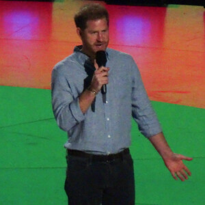 Le prince Harry au concert Vax Live au Sofi Stadium de Los Angeles, le 2 mai 2021.