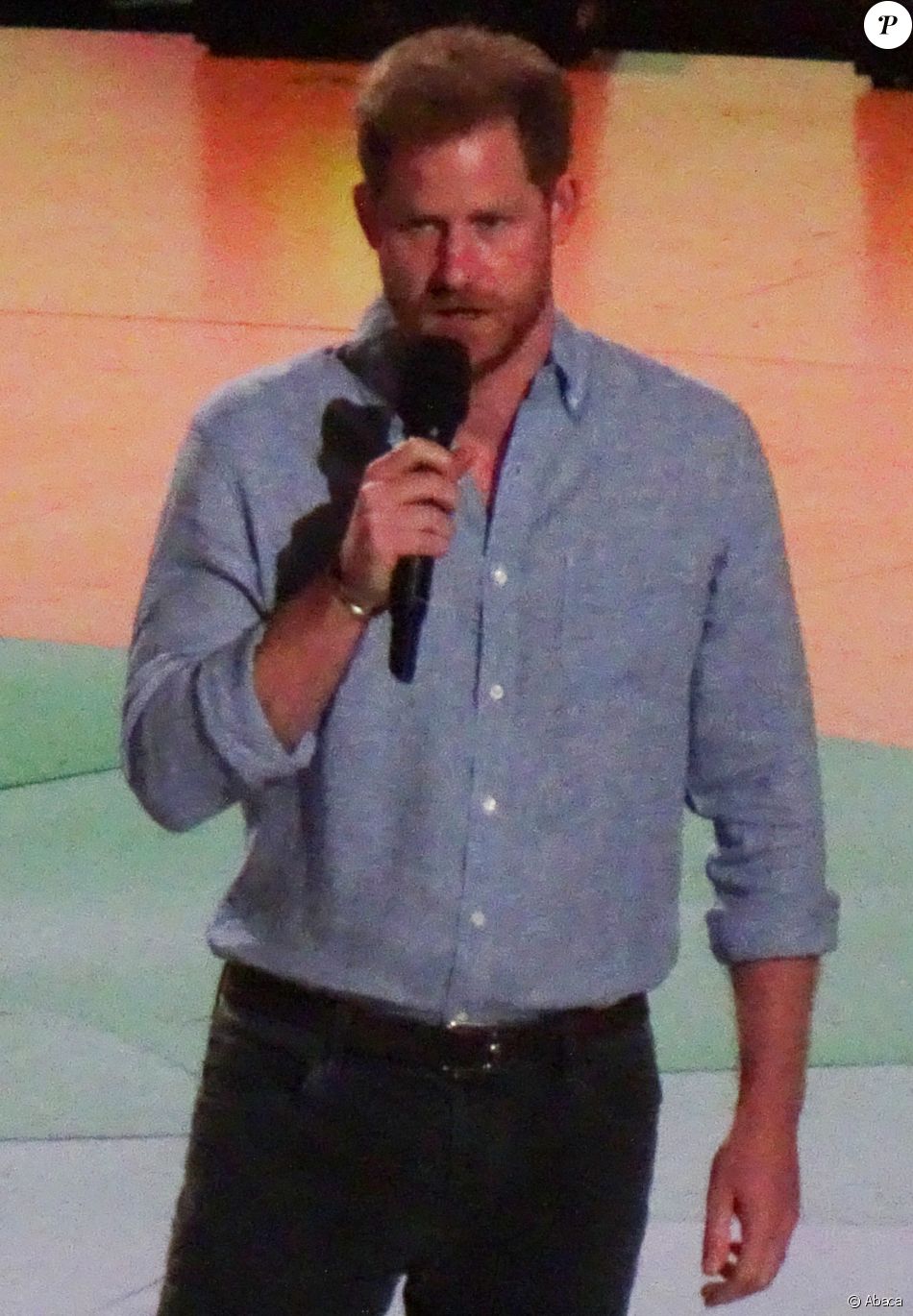 Le prince Harry au concert Vax Live au Sofi Stadium de Los Angeles, le 2 mai 2021.