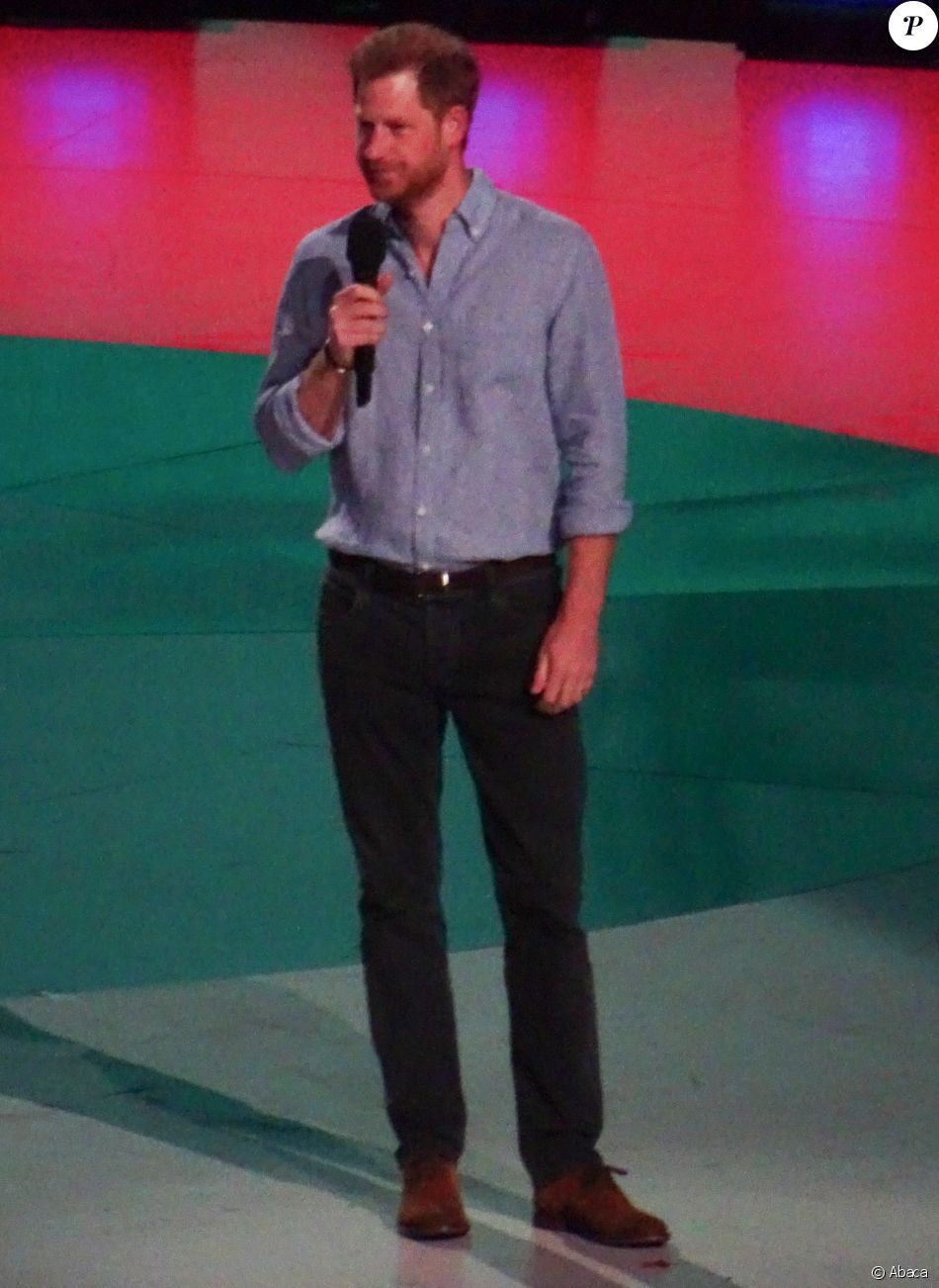 Le prince Harry au concert Vax Live au Sofi Stadium de Los Angeles, le 2 mai 2021.