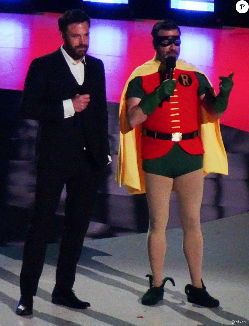 Ben Affleck et Jimmy Kimmel au concert Vax Live au Sofi Stadium de Los Angeles, le 2 mai 2021.