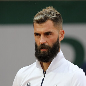 Benoit Paire s'est qualifié pour le deuxième tour des internationaux de tennis de Roland-Garros à Paris face au coréen Soonwoo Kwon (7-5, 6-4, 6-4) le 27 septembre 2020. © Dominique Jacovides / Bestimage 