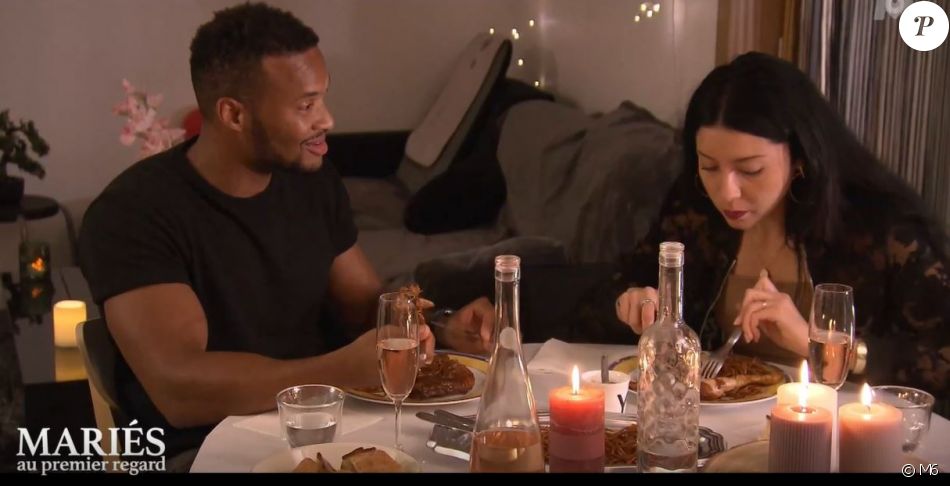 Dîner sous haute tension pour Yannick et Mélina dans "Mariés au premier regard 2021", le 3 mai, sur M6
