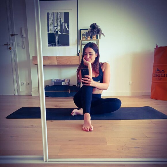 Cinzia de "Pékin Express 2021" fait du yoga, photo Instagram du 12 avril 2021