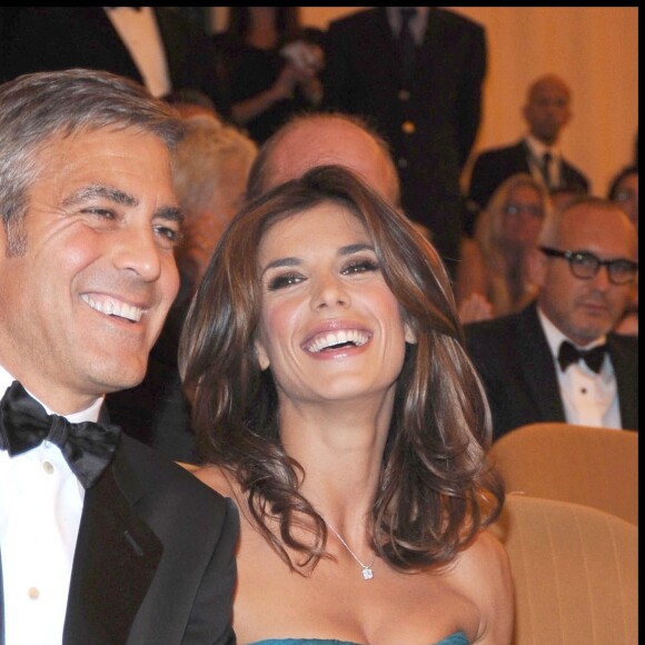 George Clooney et Elisabetta Canalis à la première de "The Men Who Stare At Goats" en 2009 à Venise
