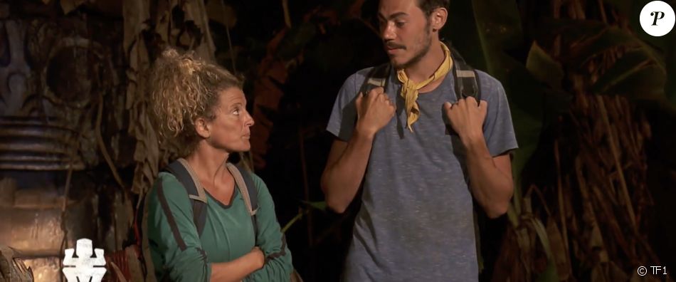 Laetitia et Vincent dans "Koh-Lanta, Les Armes serètes" sur TF1.