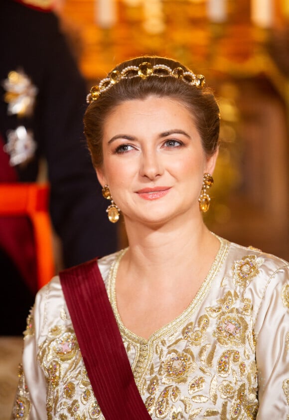 La comtesse Stéphanie de Lannoy, grande-duchesse héritière de Luxembourg lors de la visite officielle de la famille royale belge, le 15 octobre 2019.