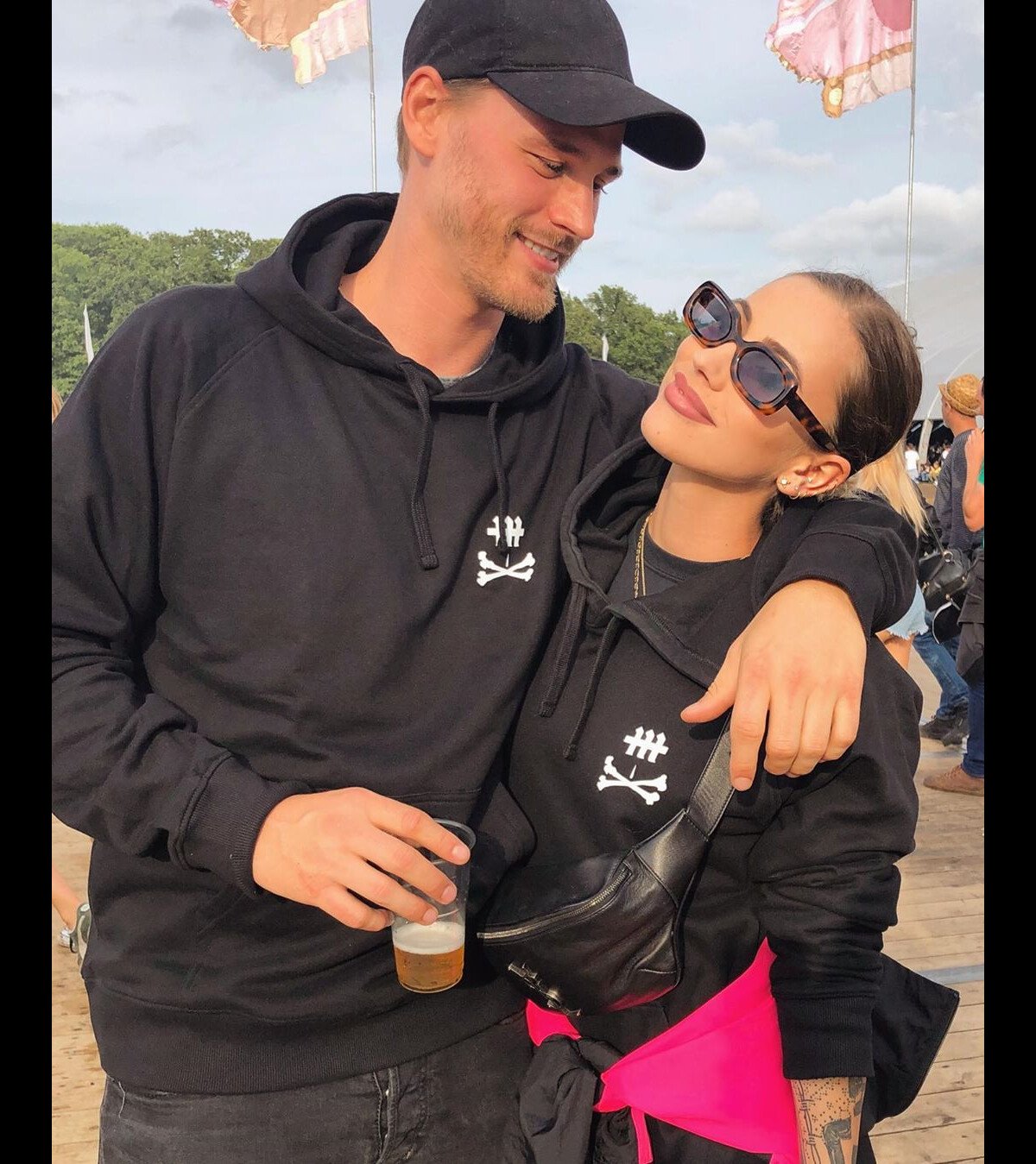 Photo : Gaelle Garcia Diaz et Daan fous amoureux, le 18 août 2019 -  Purepeople