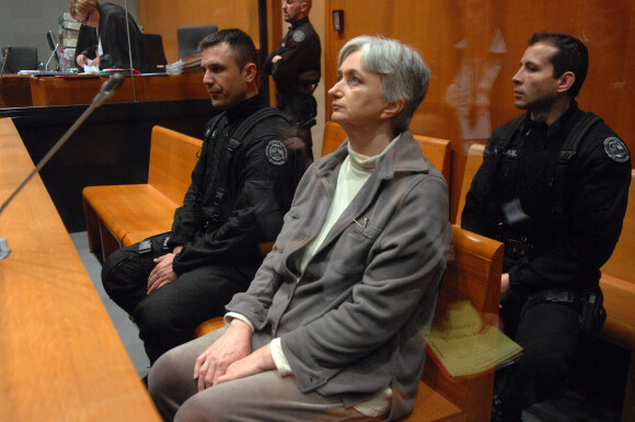 Monique Olivier à l'ouverture de son procès en mars 2008. Photo by Eric Hadj/Pool/ABACAPRESS.COM