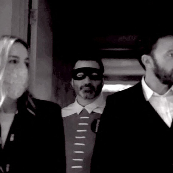 Ben Affleck, Jimmy Kimmel - Dans les coulisses du concert caritatif Vax Live à Los Angeles, le 8 mai 2021.