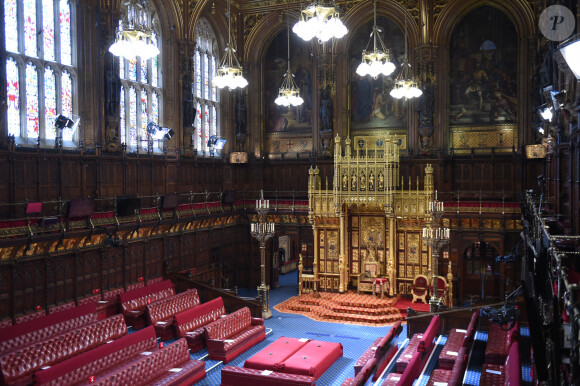 La reine d'Angleterre va prononcer son discours d'ouverture de la session parlementaire à la Chambre des lords au palais de Westminster à Londres, Royaume Uni, le 11 mai 2021.