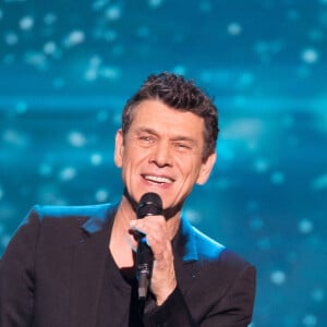 Marc Lavoine - Deuxième jour de la 33ème édition du Téléthon au Parc de la Villette à Paris le 7 décembre 2019. Le compteur de la 33ème édition du Téléthon a atteint 74,6 millions d'euros dimanche 8 décembre, en hausse par rapport à l'édition 2018 où l'événement caritatif avait été bousculé par la mobilisation des "gilets jaunes". © Tiziano Da Silva/Bestimage