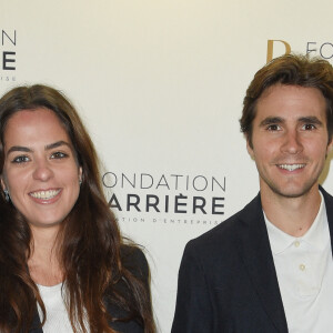 Anouchka Delon et son compagnon Julien Dereims - Remise du prix de La Fondation Barrière pour la pièce "Skorpios Au Loin" au théâtre des Bouffes-Parisiens à Paris, France, le 18 octobre 2018. © Coadic Guirec/Bestimage