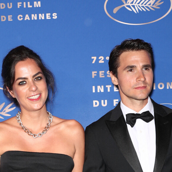 Anouchka Delon (Robe Elie Saab) et son compagnon Julien Dereims - Photocall du dîner d'ouverture du 72ème Festival International du Film de Cannes, le 14 mai 2019. © Jacovides-Borde-Moreau/Bestimage