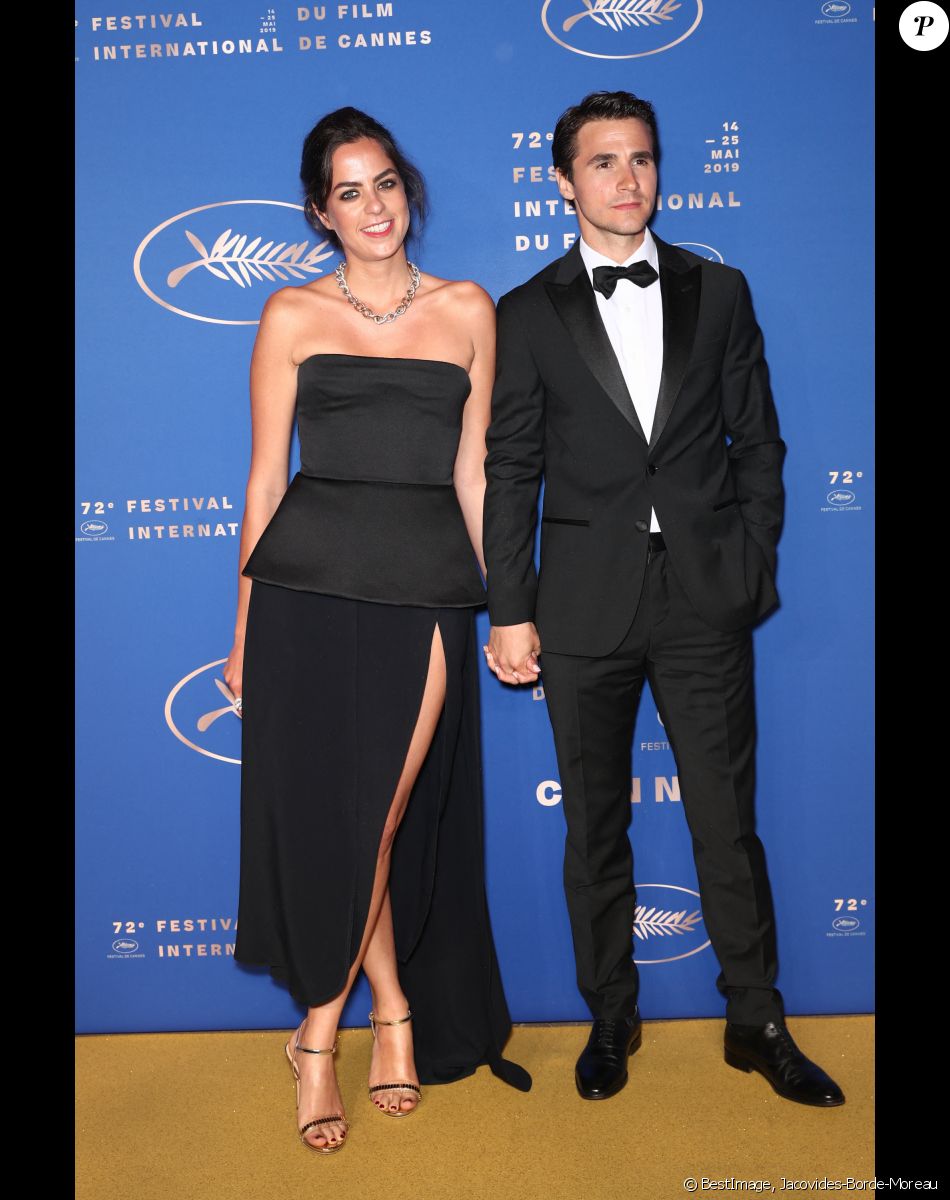 Anouchka Delon (Robe Elie Saab) et son compagnon Julien Dereims - Photocall du dîner d'ouverture du 72ème Festival International du Film de Cannes, le 14 mai 2019. © Jacovides-Borde-Moreau/Bestimage
