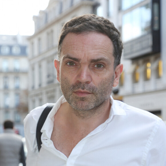 Exclusif - Yann Moix - People arrivant a un enregistrement a la Radio Europe 1 a Paris, le 23 octobre 2013.