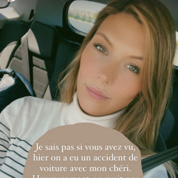 Camille Cerf révèle être en couple après avoir eu un accident de voiture avec son compagnon - Instagram