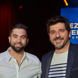 Exclusif - Kendji Girac et Patrick Fiori - Backstage de l'enregistrement de l'émission "Allez viens je t'emmène...Au Music Hall" au Studio Gabriel à Paris, qui sera diffusée le 28 mai sur France 3. Le 6 avril 2021 © Cyril Moreau / Bestimage 