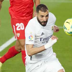 Karim Benzema au Stade Alfredo-Di-Stéfano le 9 mai 2021. © Acero/Alterphotos/Panoramic / Bestimage