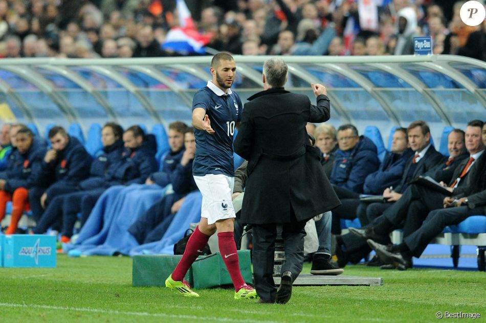 Archive - Karim Benzema et Didier Deschamps.
