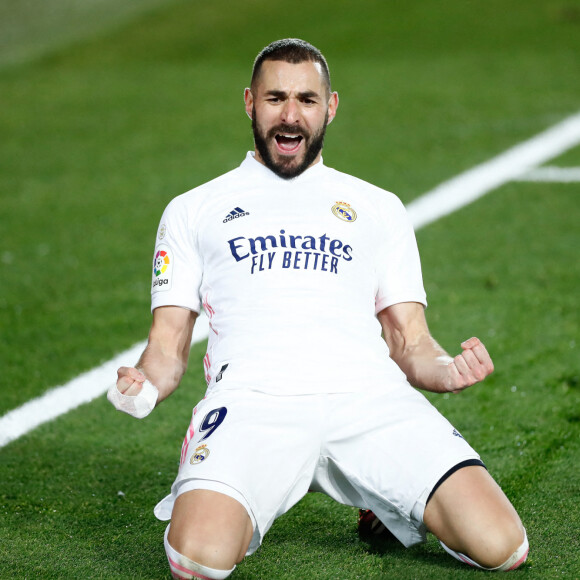 Karim Benzema lors du match de football Real Madrid - Athletic Bilbao, en championnat d'Espagne, 19e journée à Madrid, le 15 décembre 2020. © Oscar J. Barroso/AFP7 via ZUMA Wire/Bestimage