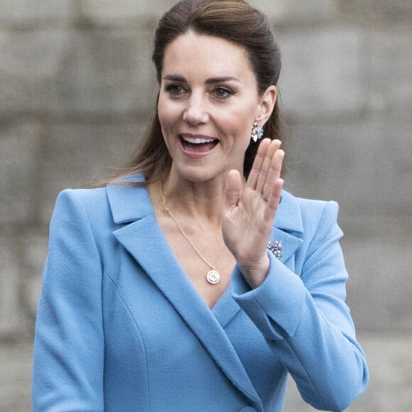 Kate Middleton au palais de Holyroodhouse à Edimbourg le 27 mai 2021. Photo by Jane Barlow/PA Wire/ABACAPRESS.COM