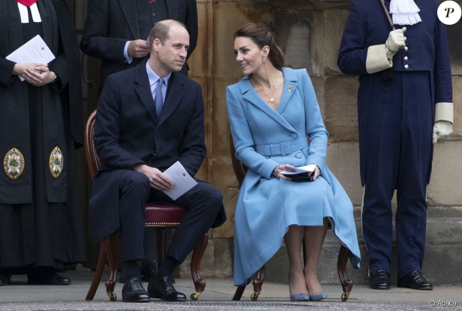 Kate Middleton ey le prince William au palais de Holyroodhouse à Edimbourg le 27 mai 2021. Photo by Jane Barlow/PA Wire/ABACAPRESS.COM
