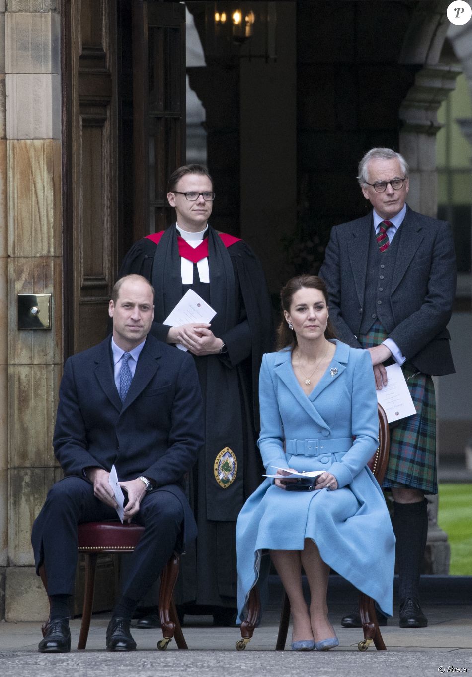 Kate Middleton et le prince William au palais de Holyroodhouse à Edimbourg le 27 mai 2021. Photo by Jane Barlow/PA Wire/ABACAPRESS.COM