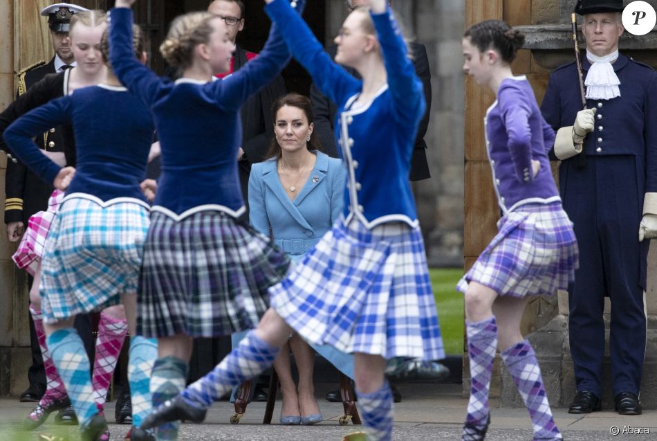 Kate Middleton au palais de Holyroodhouse à Edimbourg le 27 mai 2021. Photo by Jane Barlow/PA Wire/ABACAPRESS.COM