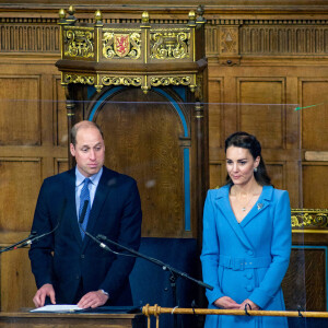 Le prince William, duc de Cambridge, et Catherine (Kate) Middleton, duchesse de Cambridge, arrivent pour la cérémonie de clôture de l'Assemblée générale de l'Église d'Écosse, à la salle de l'Assemblée à Édimbourg, Ecosse, Royaume Uni, le 27 mai 2021. Photo by Andrew O'Brien/PA Wire/ABACAPRESS.COM
