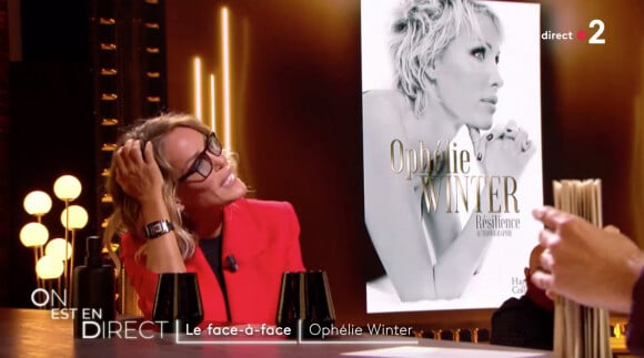 Ophélie Winter dans l'émission "On est en direct", sur France 2. Le 29 mai 2021.