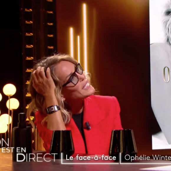 Ophélie Winter dans l'émission "On est en direct", sur France 2. Le 29 mai 2021.