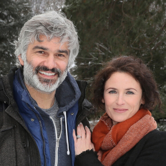 François Vincentelli et Elsa Lunghini pour "Parole contre parole" - 20ème anniversaire du Festival des Créations Télévisuelles de Luchon, France, le 10 février 2018. © Patrick Bernard/Bestimage