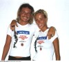 Ophélie Winter et son frère Mickael à Ibiza en 1998.