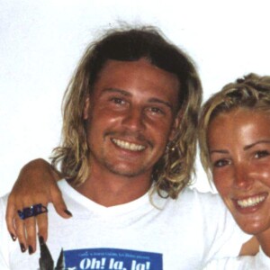 Ophélie Winter et son frère Mickael à Ibiza en 1998.