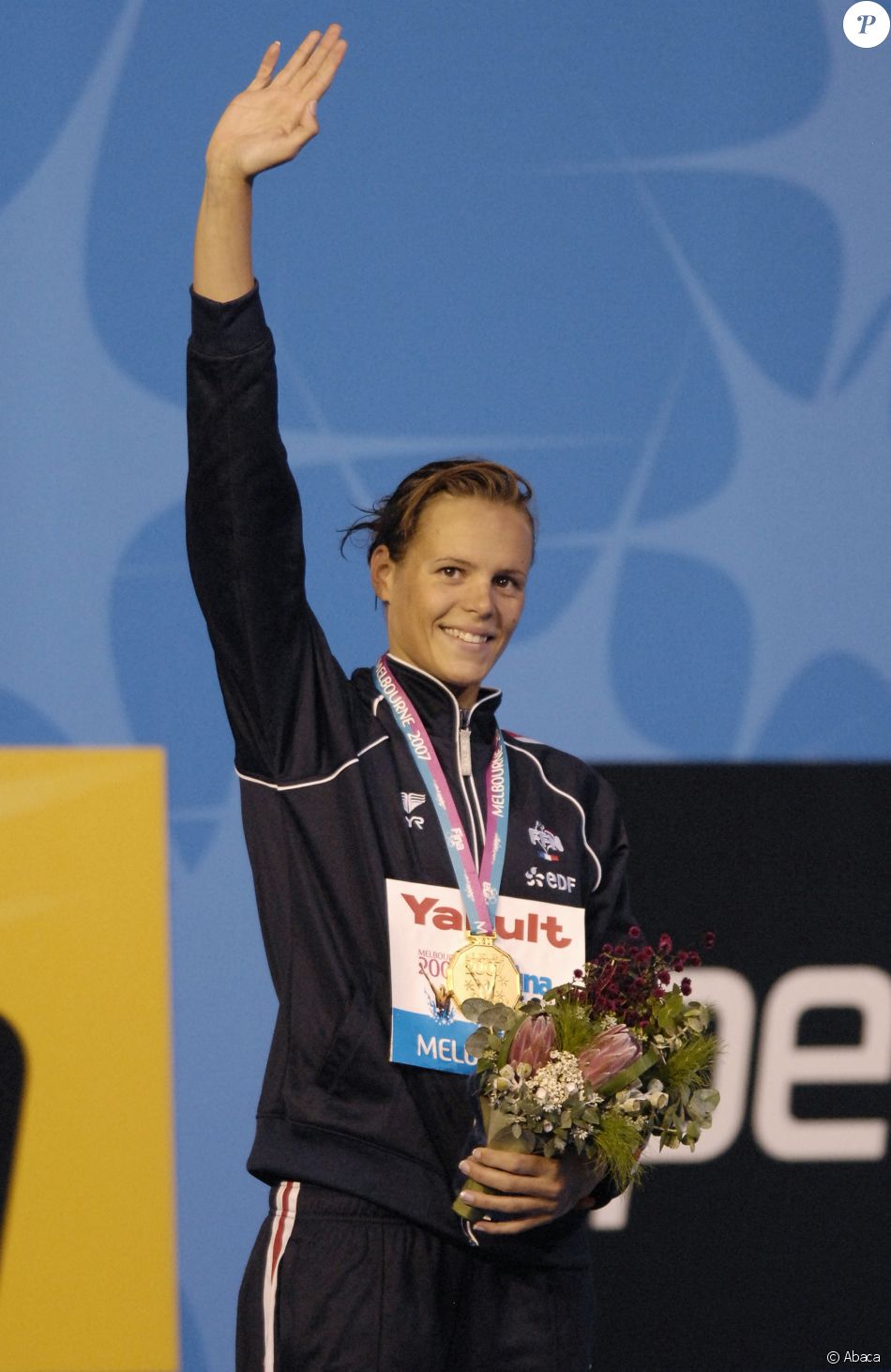 Laure Manaudou aux championnats du monde de natation à Melbourne en 2010.