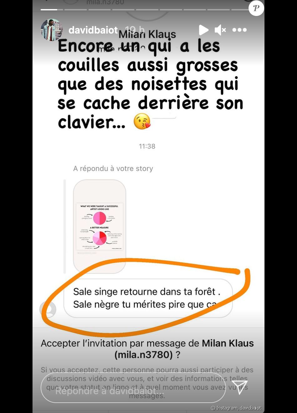 David Baïot (Plus belle la vie) dévoile les messages racistes qui'l a reçu sur Instagram