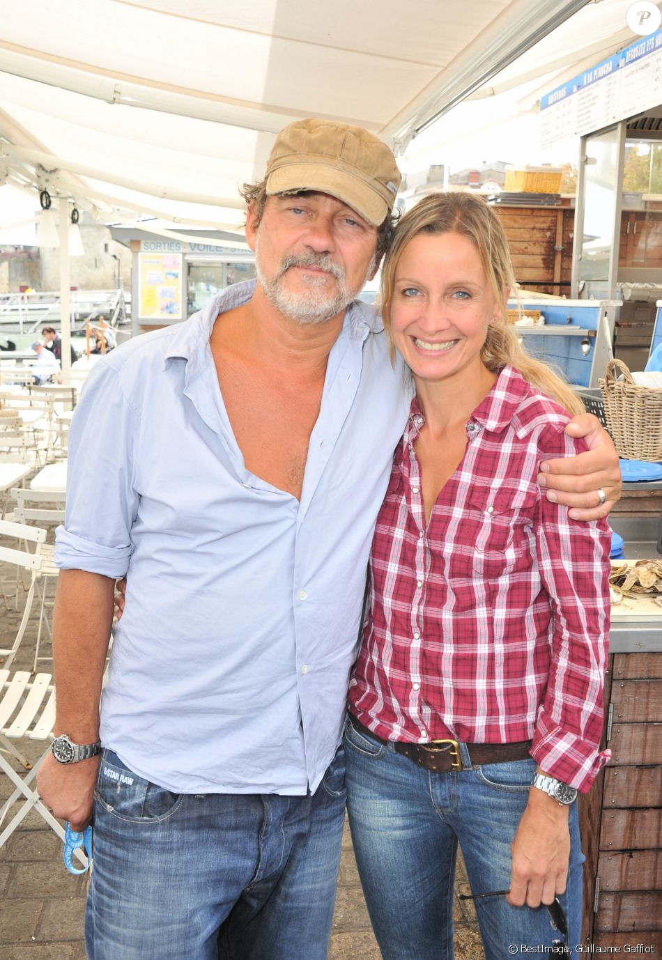 Olivier et Catherine Marchal - 13e Festival de la fiction TV de La Rochelle. © Guillaume Gaffiot /Bestimage