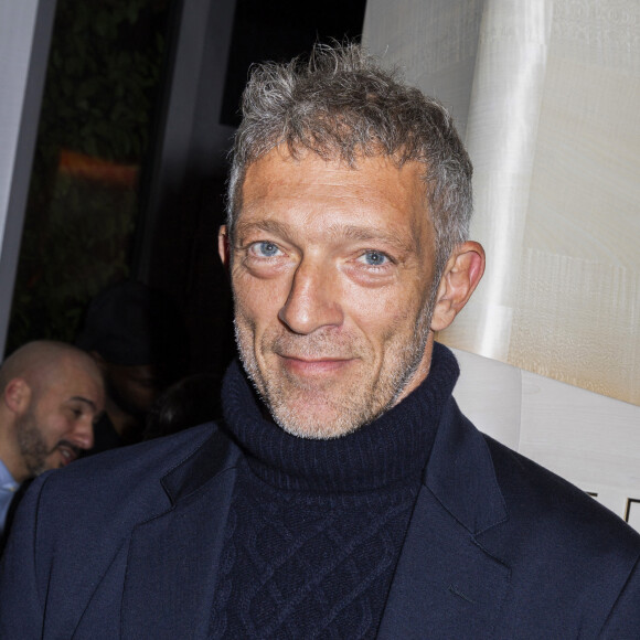 Vincent Cassel lors de la remise de la médaille d'Officier des Arts et des Lettres au rappeur O.Puccino par l'acteur, réalisateur et producteur V.Cassel à l'hôtel du Collectionneur à Paris, France, le 2 mars 2020. © Jack Tribeca/Bestimage